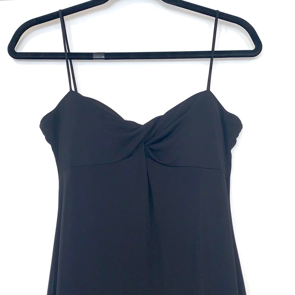 NWOT Laundry by Shelli Segal Strappy Twist Front Chiffon Maxi Dress 6
